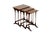 Vintage Sheraton Revival Burr Walnut Nest of Tables, Set of 3 For Sale