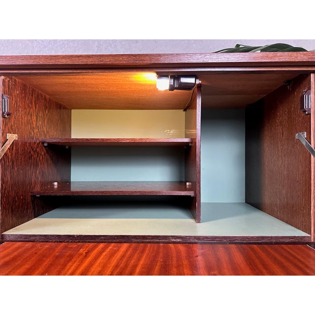 Brown Vintage Wenge Highboard, 1960s For Sale - Image 8 of 18