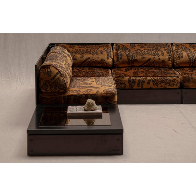 Exceptional large and luxurious modulor sofa set designed by rolf heide for icf, dating from the 1970s. a true icon of...