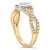 Haus of Brilliance 10K Two Tone Color 5/8 Cttw Diamond Kite and Twist Shank Ring (H-I Color,SI2-I1 Clarity) - Size 7 For Sale - Image 4 of 6