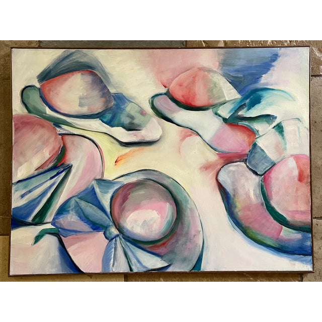 Light Pink Large Modern Oil Painting by Joan Corrigan For Sale - Image 8 of 15