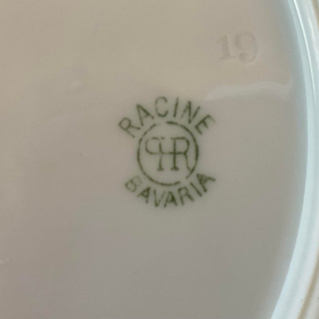 Antique Haviland Limoges European White & Gold Porcelain Dinnerware Set – Habsburg Austria & Racine Bavaria – - 43 pcs For Sale - Image 13 of 17