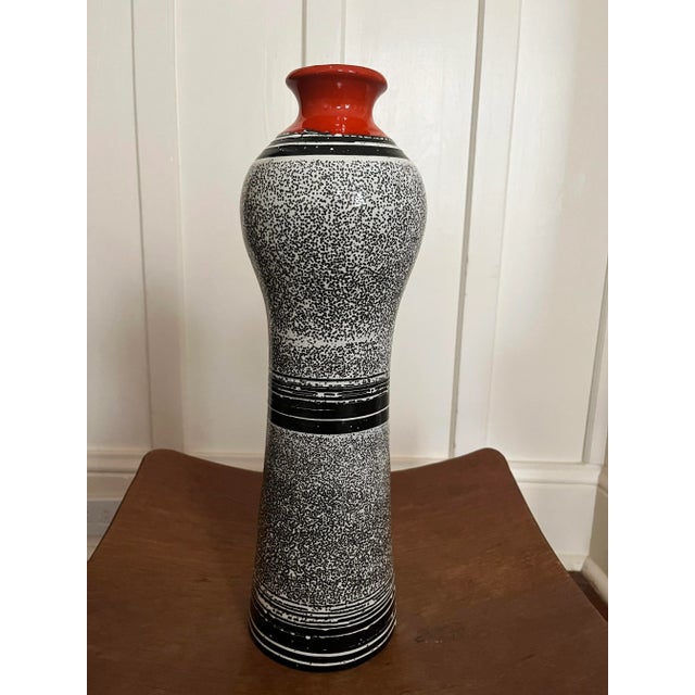 Mid-Century Modern Vintage Mid-Century Hungarian Ceramic Vase, 1950s For Sale - Image 3 of 6