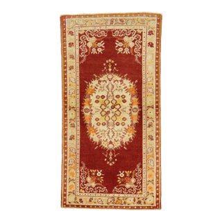Vintage Turkish Oushak Rug - 03'04 X 06'06 For Sale