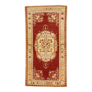 Vintage Turkish Oushak Rug - 03'04 X 06'06 For Sale