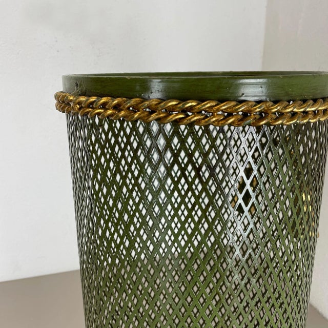 Hollywood Regency Gilded Metal Umbrella Stand from Li Puma, Firenze, Italy, 1950s For Sale - Image 14 of 18