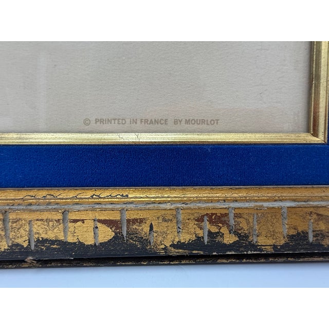 C. 1973, "The Prophets by Rubin", French Mourlot Exhibition Color Lithograph - Featuring "Elizah", Giclee in Vintage Frame, Artist Reuven Rubin For Sale - Image 4 of 12