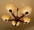 White Large Art Deco Pendant Light in Wood and Glass, 1930s For Sale - Image 8 of 18