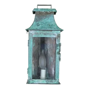 Single Wall Hanging Copper Lantern