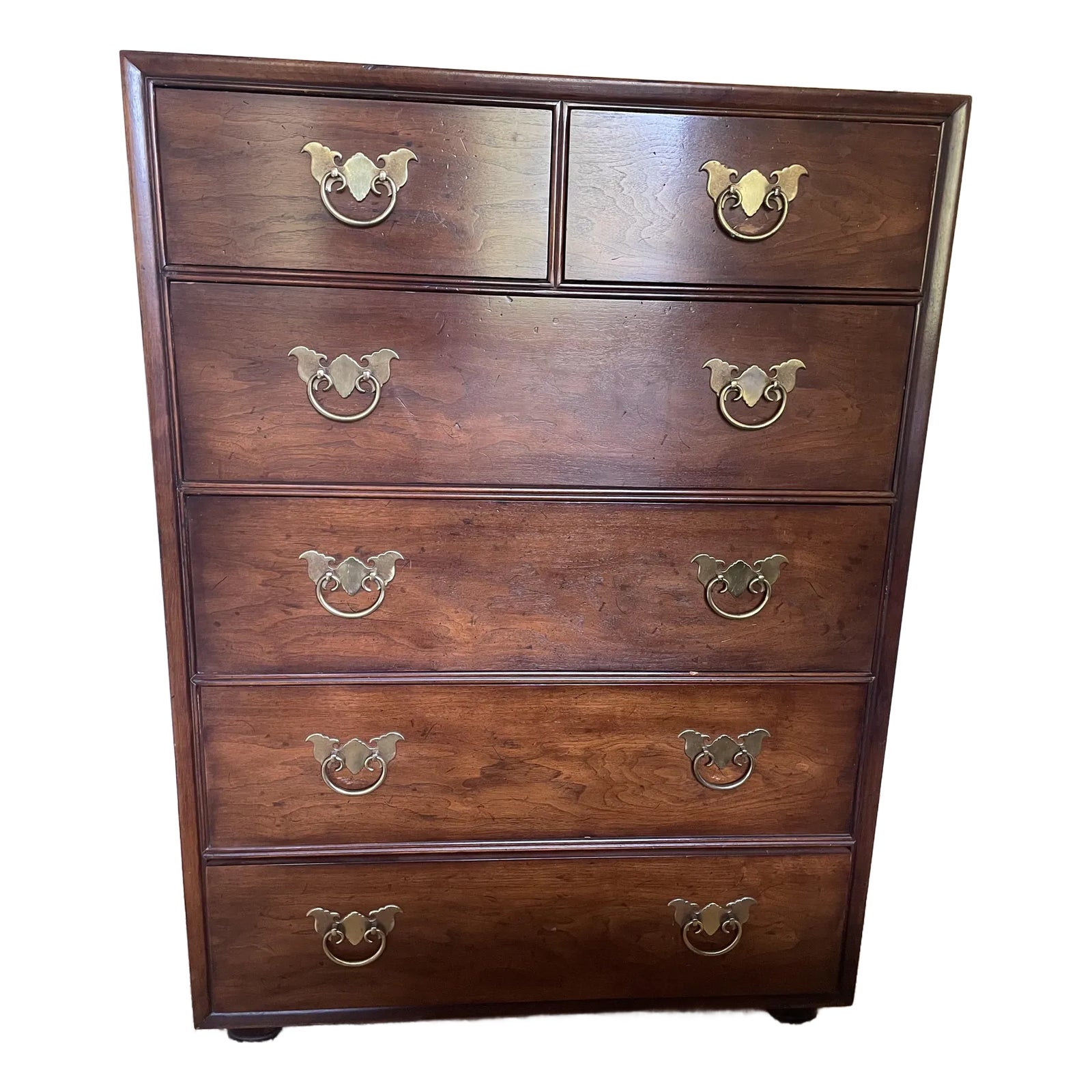 Henredon Fine Furniture Mahogany Tall Men's Dresser (Circa 1970's) | Chairish