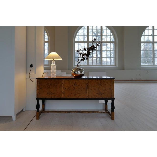 Mid-Century Modern Bubble Crystal Table Lamp attributed to Carl Fagerlund for Orrefors, 1960s For Sale - Image 6 of 17