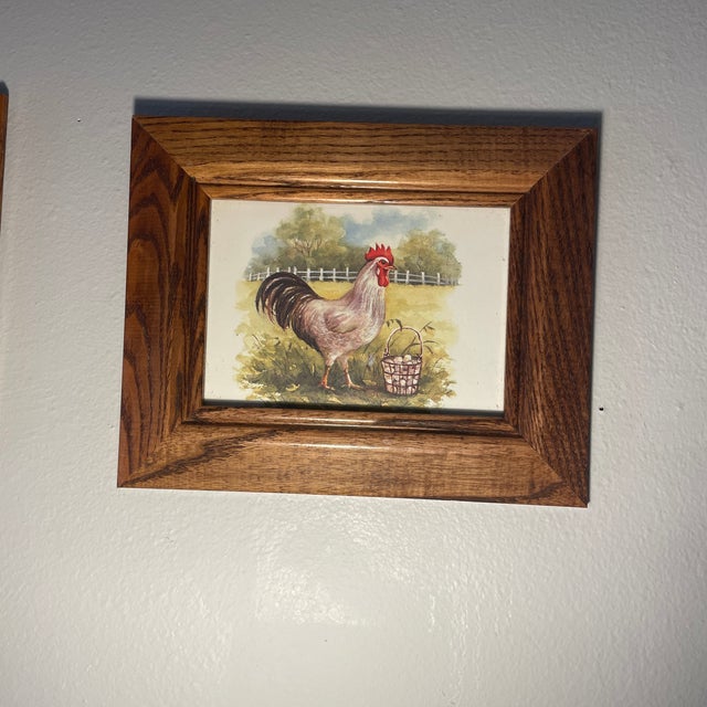 Here are 2 - 5” by 7” watercolor prints of the well known and loved “Chickens in the Yard” paintings, by Miss Peggy...