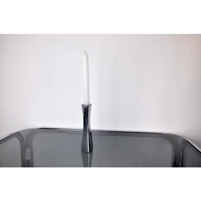 1970s Brutalist Candlesticks, Aluminum by Art3, Spain, 1970s For Sale - Image 5 of 9