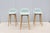 Iskos-Berlin Design Danish Iskos-Berlin for Muuto Leather Fiber Counter Stools Wood Base - Set of 3 For Sale - Image 4 of 18