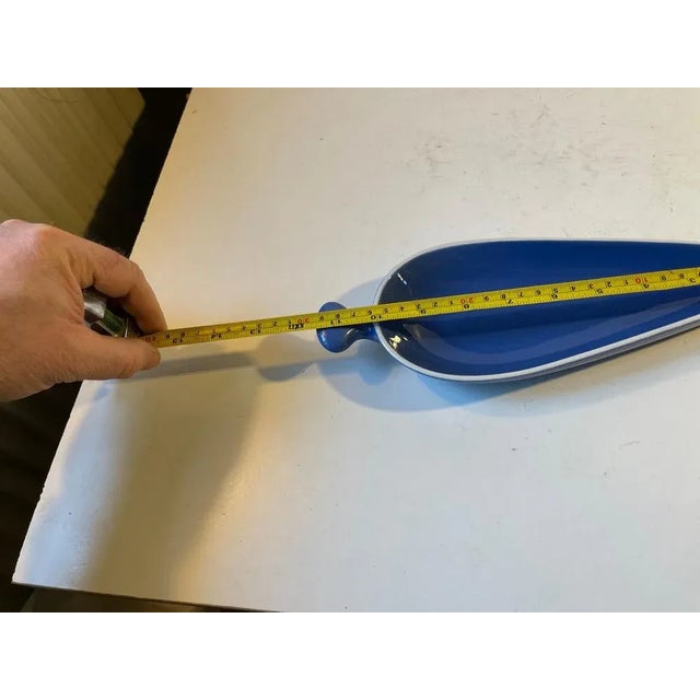 Ceramic Blue Gefyr Bowl by Stig Lindberg for Gustavsberg, 1960s For Sale - Image 7 of 8