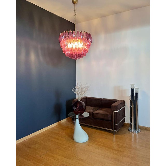 Amethyst Murano Glass Poliedri Candelier, 1990s For Sale - Image 10 of 18