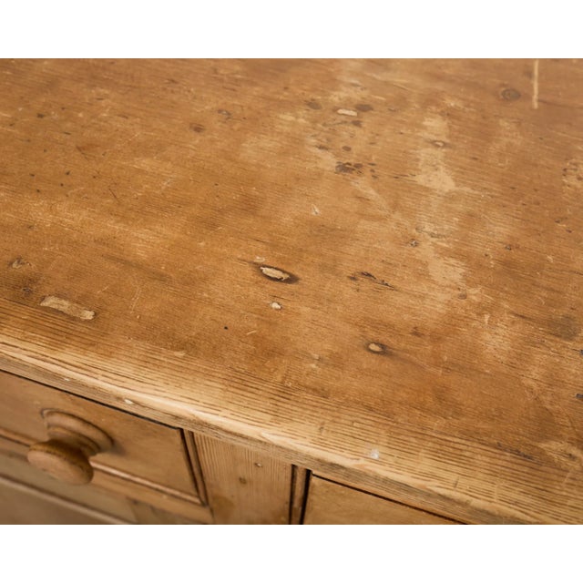 19th Century Country French Provincial Pine Sideboard 7 Ft For Sale - Image 11 of 18