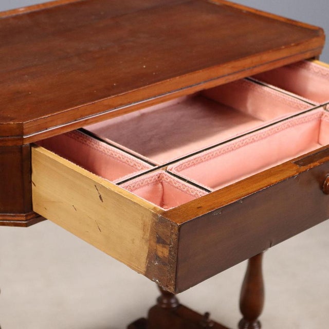 Walnut Work Table, Late 1800s For Sale - Image 3 of 9
