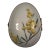 French Limoges Yellow Gomphrena Egg Trinket Box For Sale