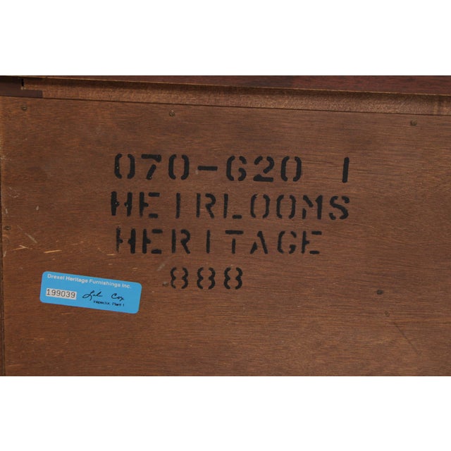 Pair of Drexel Heritage Heirlooms Mahogany Chests For Sale - Image 14 of 14