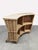 Vintage Curved Bamboo Rattan Tiki Bar Stools and Cocktail Bar, 1980s, Set of 3 For Sale - Image 6 of 7