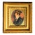 Interesting 19th Century Austrian Military Antique Portrait Miniature Painting Original Gilt Frame Home Decor For Sale