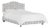 Twin Camelback Bed in Linen Leopard Ink For Sale