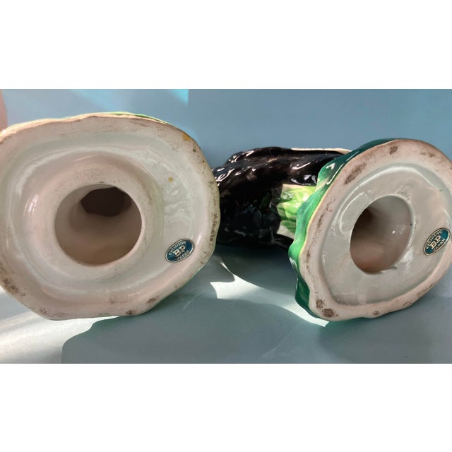 1940's Black & Red Ceramic Rooster Chickens S/2 For Sale - Image 16 of 16