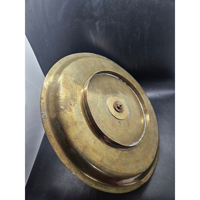 Mid-Century Modern Vintage Brass Tidbit Tray For Sale - Image 3 of 4