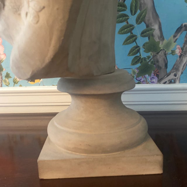 19th Century Marie Antoinette Bust French Earthenware After Felix Lecomte For Sale - Image 10 of 12