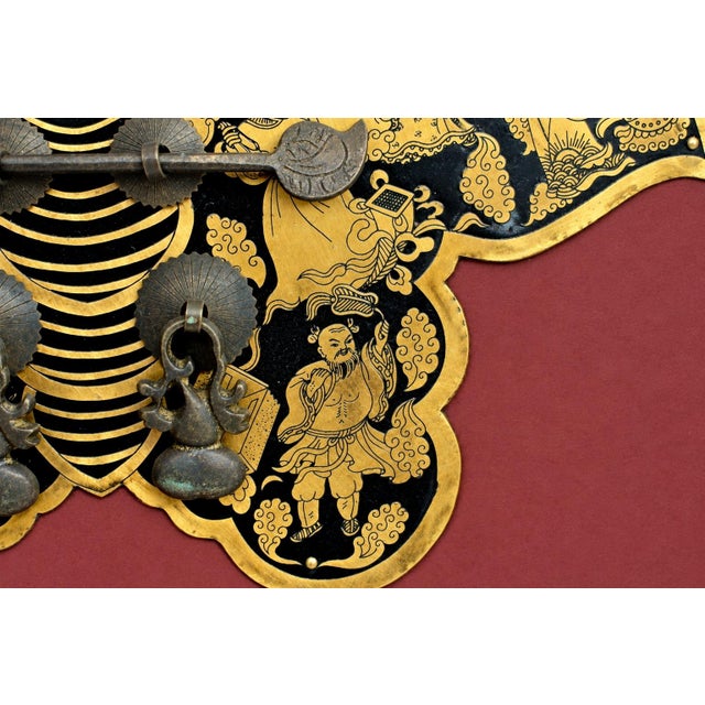 Vintage Brass Hardware Butterfly Shadow Box Art Asian Chinese For Sale - Image 6 of 15