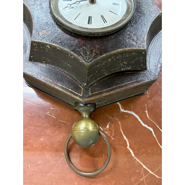 Vintage General Electric Decorative Tole Wall Clock For Sale - Image 4 of 12