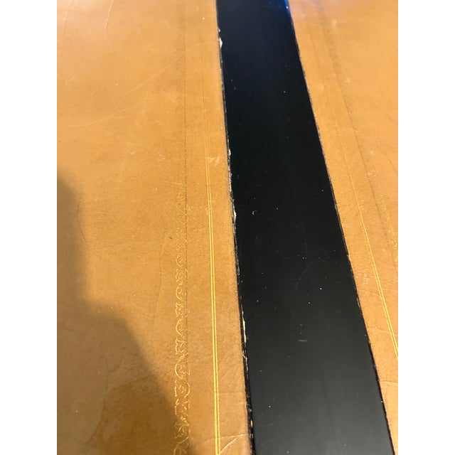 Black Vintage Drexel Heritage Grand Palais 67" Executive Desk – French Provincial Louis XV Style For Sale - Image 8 of 17