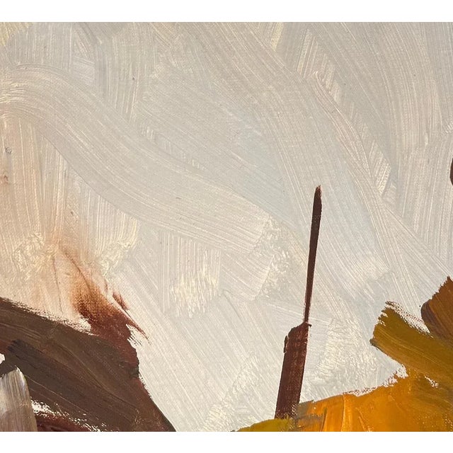 René Guinand, Faded Flowers, 1980s, Oil on Canvas For Sale - Image 4 of 14