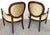 Beige Set of 4 Baker Milling Road Neoclassical Mahogany & Parchment Leather Armchairs For Sale - Image 8 of 17