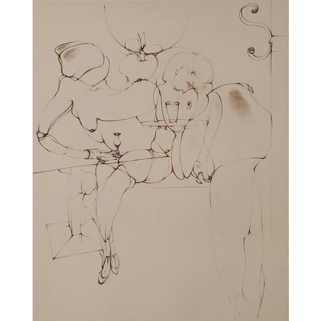 Late 20th Century Hans Bellmer, Nude, Interior with Figure, 1971, Engraving For Sale - Image 5 of 5
