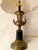 Late 20th Century Neoclassical Trophy Cup Urn Style Bronze & Black Lamp For Sale - Image 10 of 13