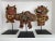 Angelo Méani (1906-1977), Art Brut Sculptures, 46cm, Painted Terracotta, Set of 3 For Sale - Image 9 of 9