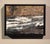 This oil on panel artwork captures the dynamic movement of a river cascading through a canyon, with bold brushstrokes...