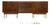 1960s Refinished 78” American of Martinsville Walnut and Brass Dresser For Sale