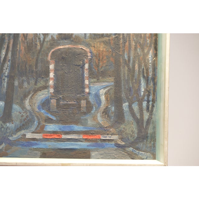 1960s Endstation, Wilhelm Schläger, 1967, Oil on Canvas in Original Frame For Sale - Image 5 of 6