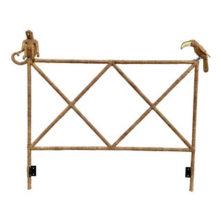 Mario Lopez Torres Monkey Toucan Queen Headboard For Sale