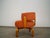 Orange Early 2000’s Postmodern Carina Bengs Bentwood Swivel Lounge Chair For Sale - Image 8 of 12