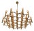 Mid-Century Sciolari Brass 30 Light Chandelier For Sale