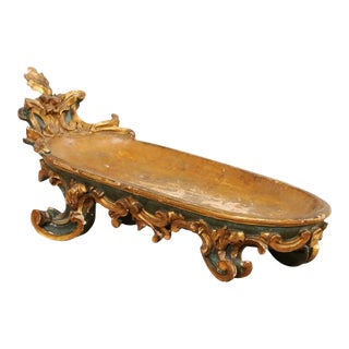 Late 18th Century Italian Carved Wood Bowl For Sale