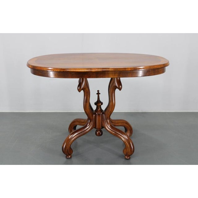 Czechoslovakian Bentwood Table with Walnut Top Finish, 1930s For Sale - Image 4 of 17