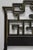 Vintage Chinoiserie Black Gold Ebonized Chinese Fretwork Queen Sz Bed Headboard For Sale - Image 11 of 14