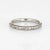 Art Deco 1920s Antique Deco Wedding Band 18 Karat White Gold Flower Pattern Vintage size 6.5 For Sale - Image 3 of 6