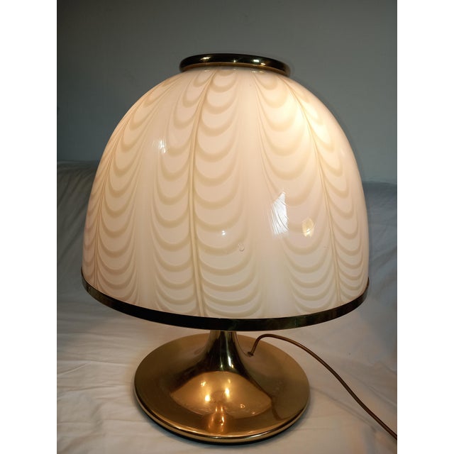 Large Murano Glass Table Lamp by F. Fabbian for Mazzega, 1960s For Sale - Image 14 of 14
