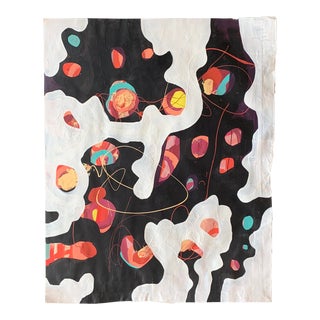 Original Abstract Mixed-Media Painting by Wayne Cunningham For Sale